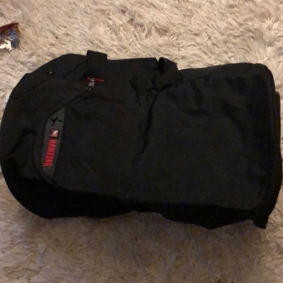 small black duffle bag